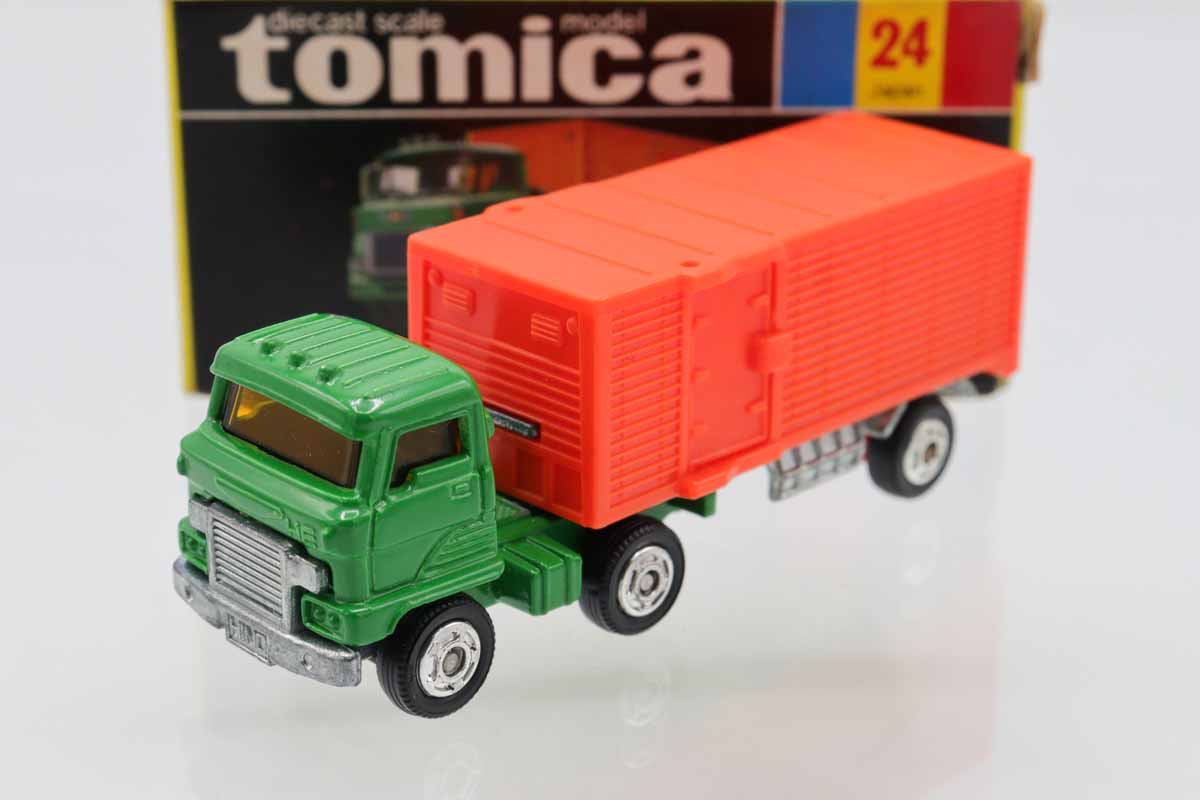絶版 レア トミカ 日野 セミトレーラ パネルバン 第一貨物 ミニカーショップ ケンボックス トミカ 黒箱☆24☆日野