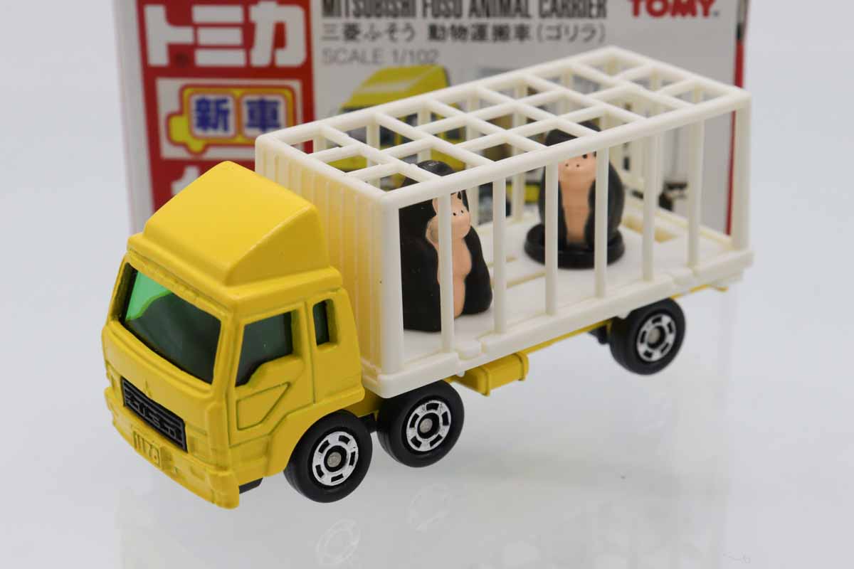 ◆おまとめ値引き歓迎◆トミカ　赤箱　三菱ふそう　動物運搬車　ゴリラ　No.108 ◇おまとめ値引き歓迎◇トミカ 赤箱 三菱ふそう 動物運搬車