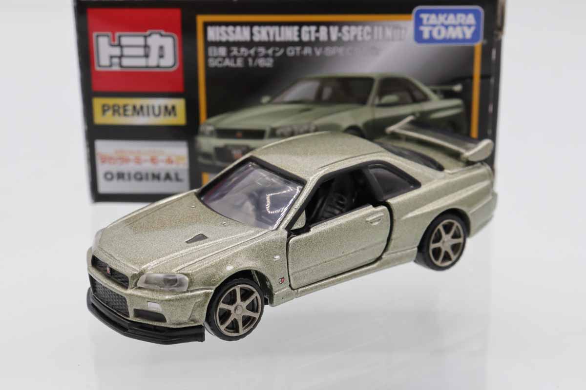 日産スカイラインGT-R　ミニカー ミニカー】今なお絶大な人気を誇るR34型『日産 スカイライン GT