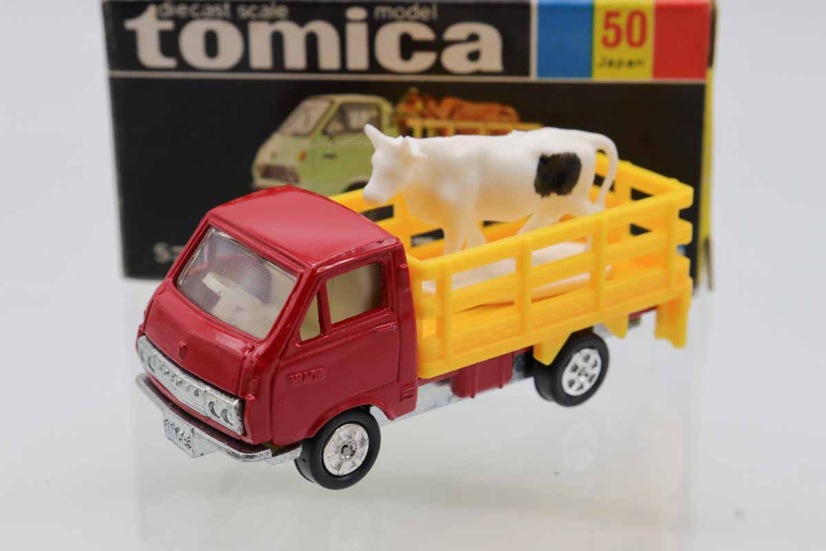 No.50 黒箱トミカ　トヨタ ハイエース　牧場トラック ミニカーショップ ケンボックス トミカ 黒箱☆50☆トヨタ