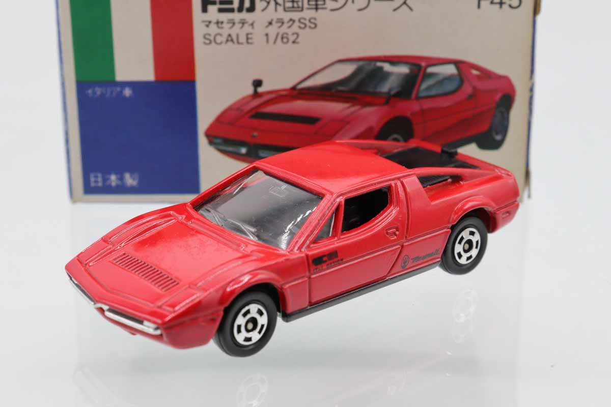トミカF45 マセラティ メラク SS 3台セット 日本製ミニカー TOMICA ミニカーショップ ケンボックス トミカ 青箱☆F45☆マセラティ