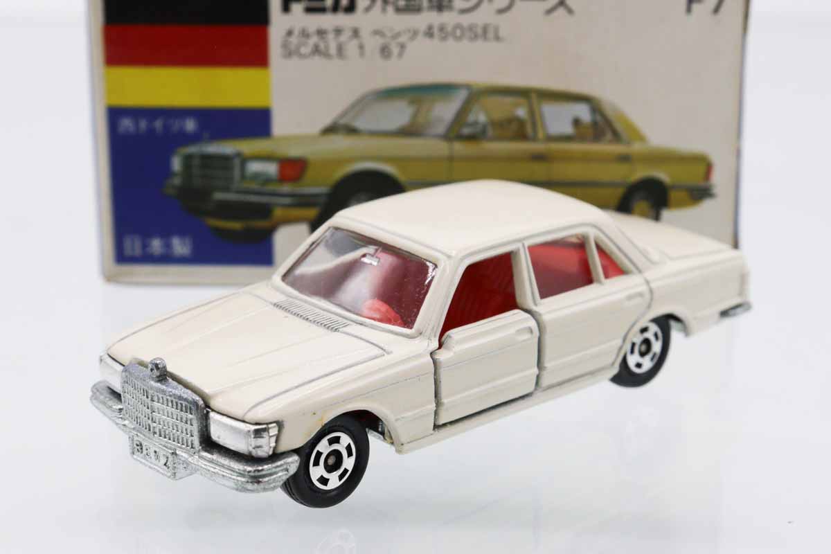 トミカ青箱　F7 メルセデス・ベンツ　450SEL ミニカーショップ ケンボックス トミカ 青箱☆F7☆メルセデス