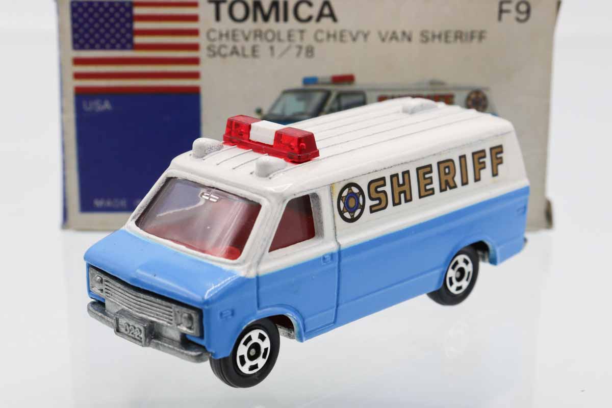 トミカ シボレー シェビーバン ミニカーショップ ケンボックス トミカ 青箱☆F23☆シボレー