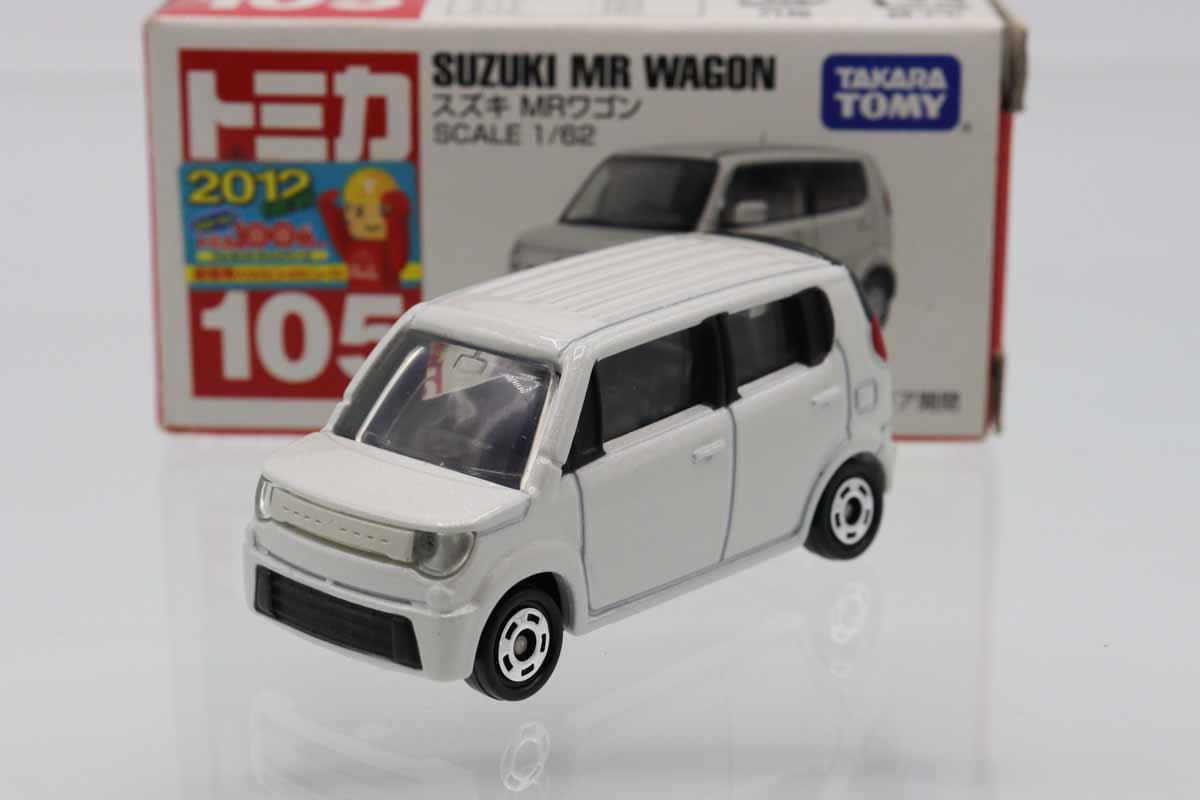 ミニカーショップ ケンボックス トミカ 赤箱☆105☆スズキMRワゴン(白