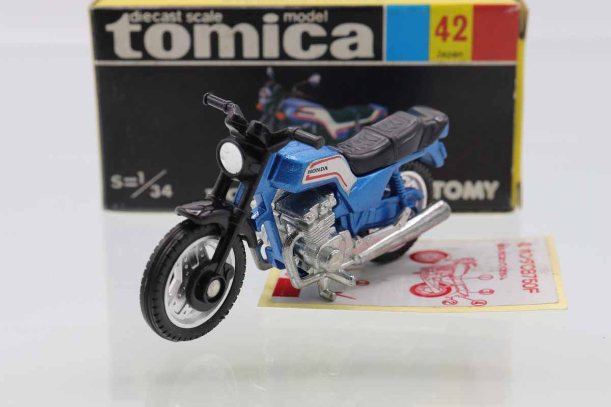 トミカ 黒箱 日本製 ホンダCB750F 1/34スケール HONDA ミニカーショップ ケンボックス トミカ 黒箱☆42☆ホンダCB750F