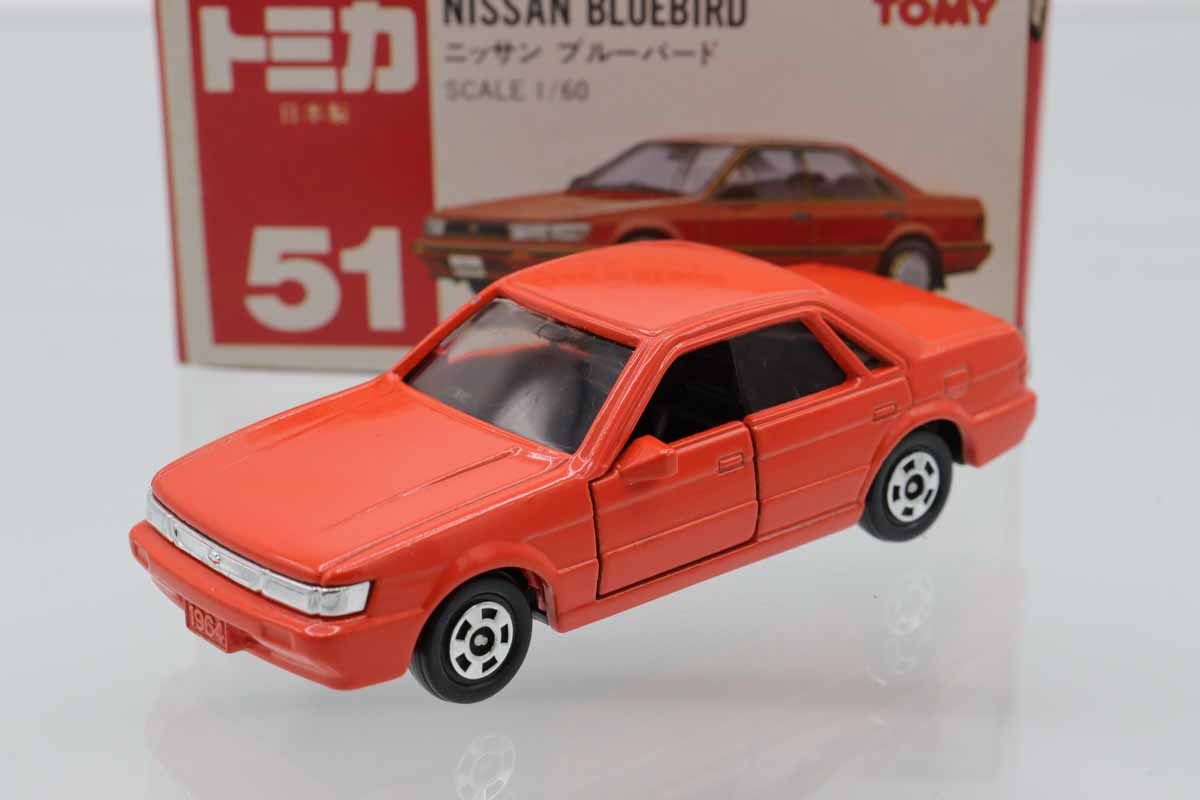 ミニカーショップ ケンボックス トミカ 赤箱(日本製)☆51☆日産ブルー