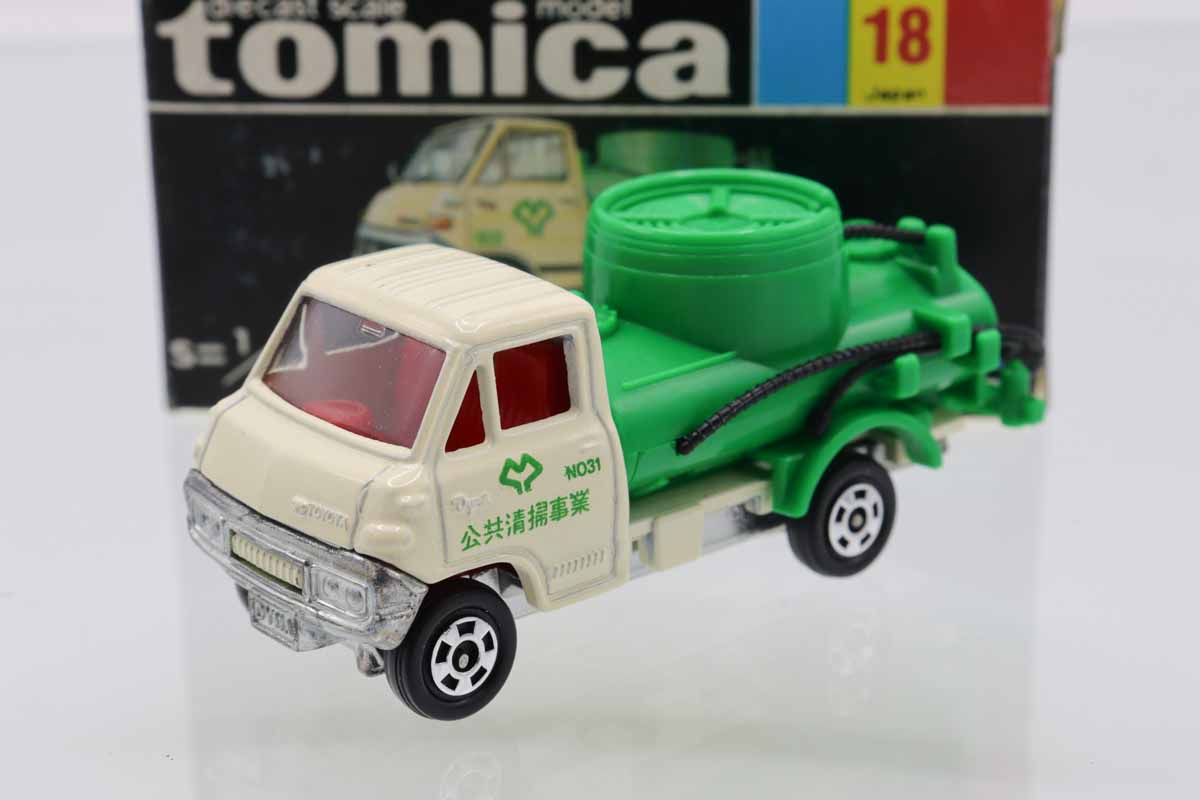 ★商談中★　5787 塗装修復トミカ トヨタダイナ バキュームカー 1/68 ☆商談中☆ 5787 塗装修復トミカ トヨタダイナ バキュームカー 1/68