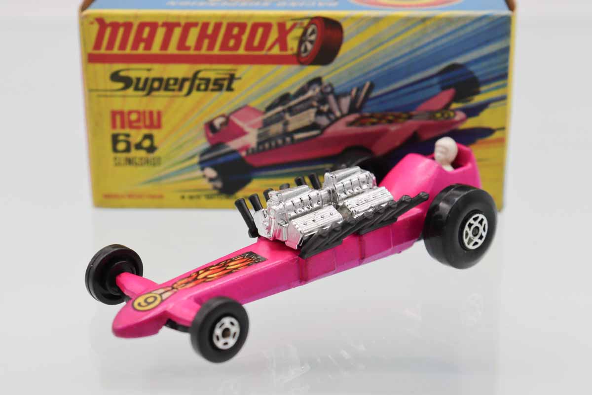ミニカーショップ ケンボックス マッチボックス☆64☆SLINGSHOT(ピンク
