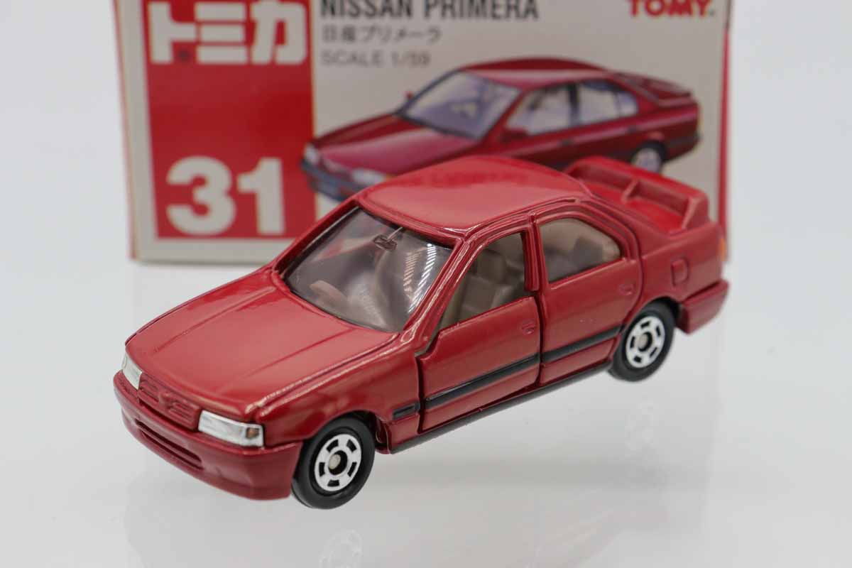 ミニカーショップ ケンボックス トミカ 赤箱☆31☆日産プリメーラ(赤