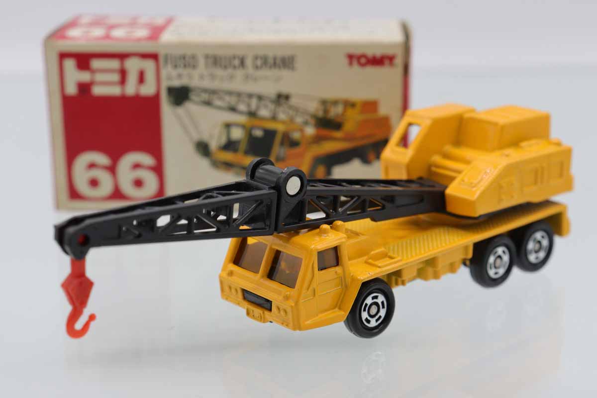 【送料無料】未使用！ 三菱ふそう トラック クレーン車 ミニカー 「 トミカ ミニカーショップ ケンボックス トミカ 赤箱☆66☆三菱ふそうトラック