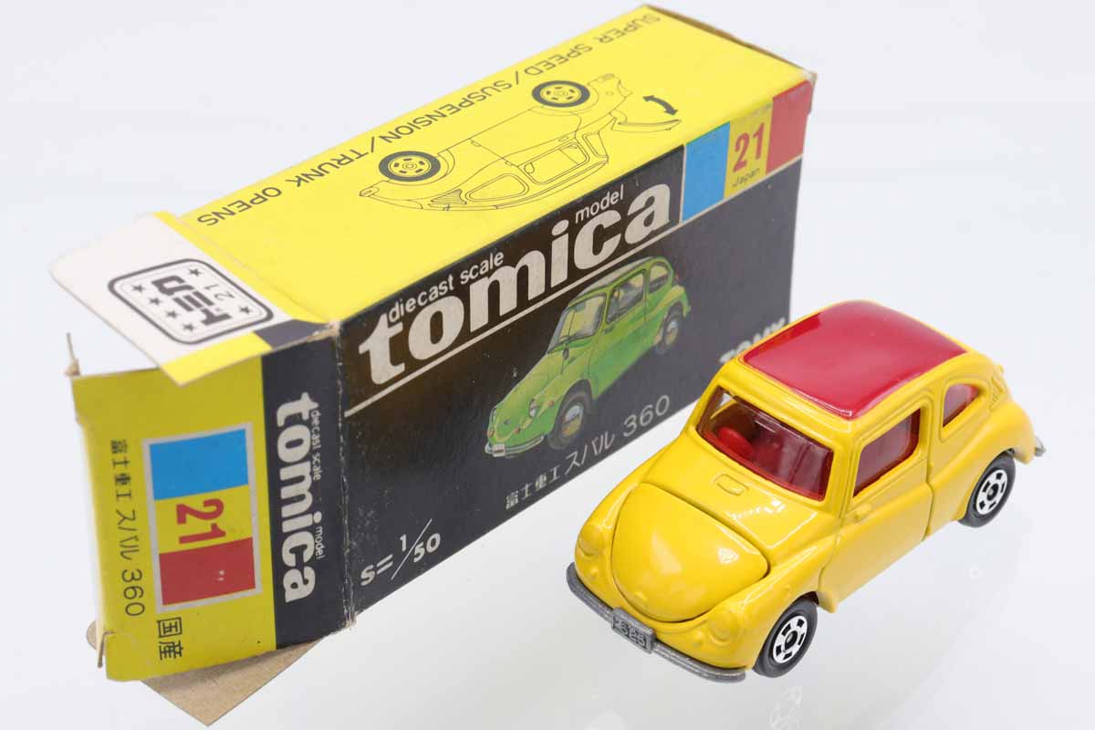 ミニカーショップ ケンボックス トミカ 黒箱☆21☆富士重工スバル 360