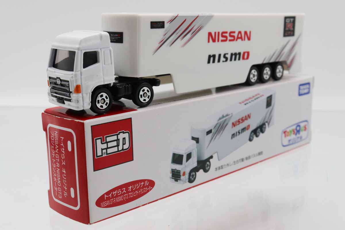 お値下げ、アルファロメオ トランスポーター極上美品 ミニカーショップ ケンボックス ロングトミカ日野プロフィア 日産 GT-R