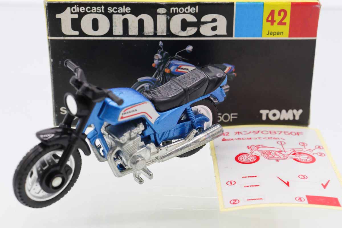 トミカ ホンダ CB750F ミニカーショップ ケンボックス トミカ 黒箱☆42☆ホンダCB750F(青