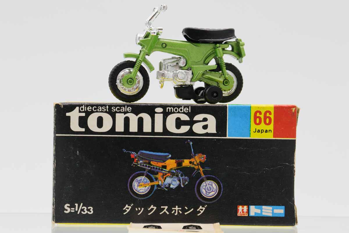 ミニカーショップ ケンボックス トミカ 黒箱☆66☆ホンダダックス(黄緑