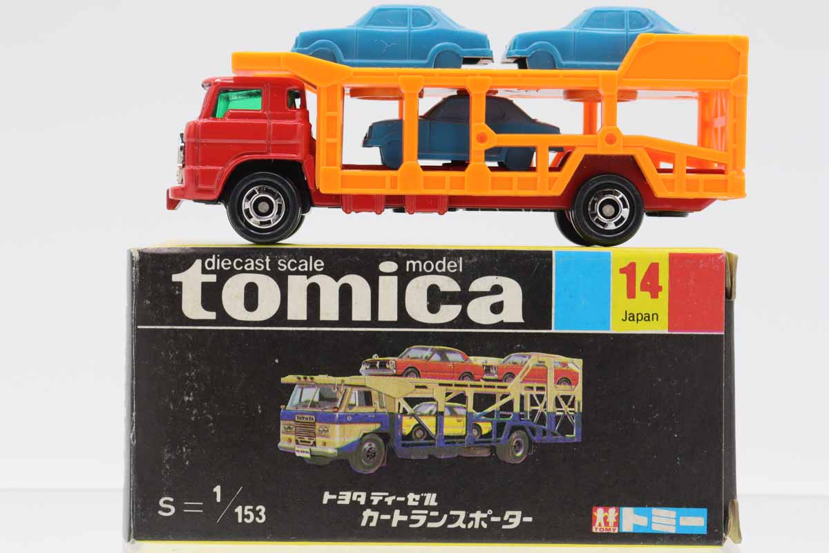 【新品未使用】B/Oトミカ カートランスポーター 日本製 品番1 ミニカーショップ ケンボックス トミカ 黒箱☆14☆トヨタディーゼル
