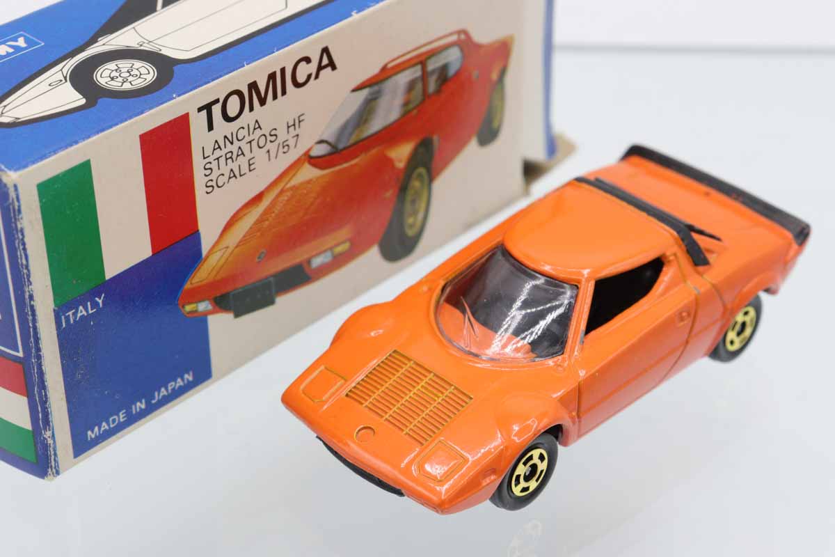 トミカF27 LANCIA STRATOS HF 日本製ミニカー TOMICA ミニカーショップ ケンボックス トミカ 青箱☆F27☆ランチアストラトス