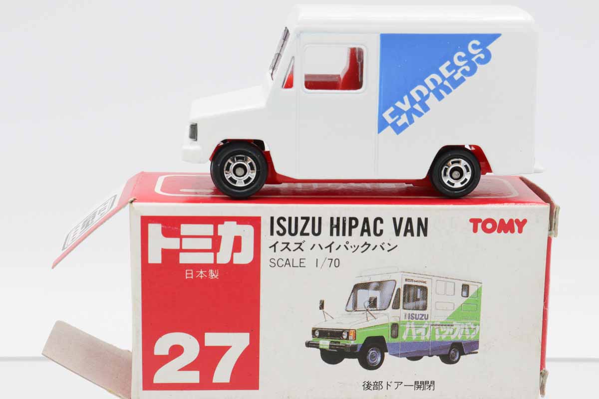 hkr様 リクエスト確認用　 トミカ　いすゞ　ハイパックバン　ミニカー ミニカーショップ ケンボックス トミカ 赤箱(日本製)☆27☆いすゞハイ