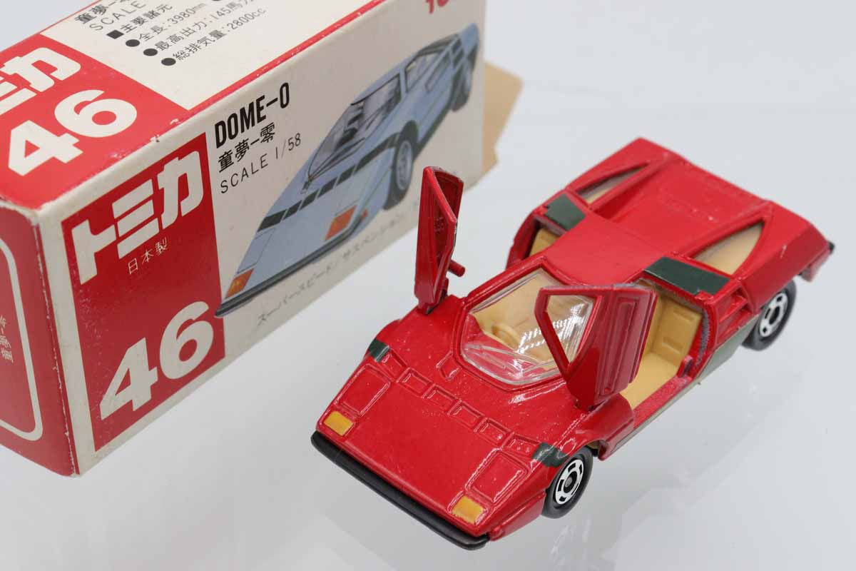ミニカーショップ ケンボックス トミカ 赤箱(日本製)☆46☆童夢-零(赤