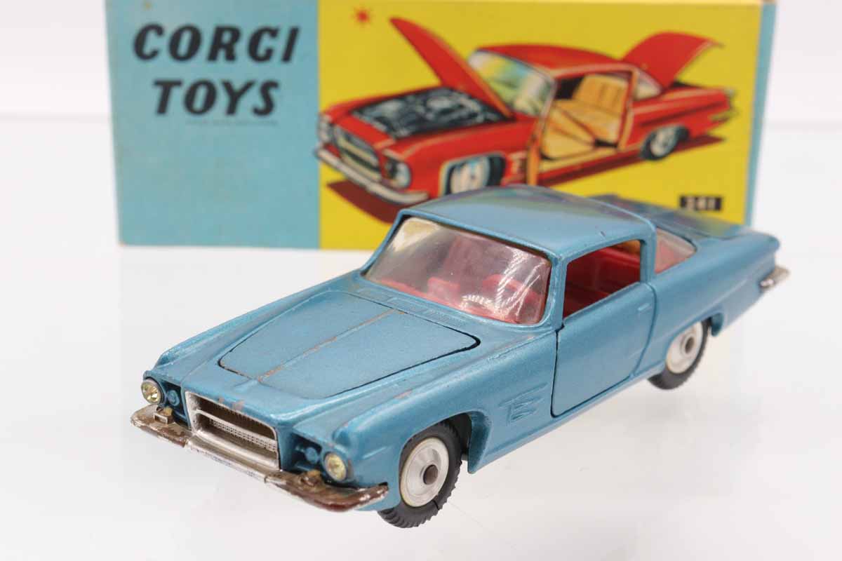 ミニカーショップ ケンボックス CORGI TOYS☆241☆GHIA L.6.4 (青