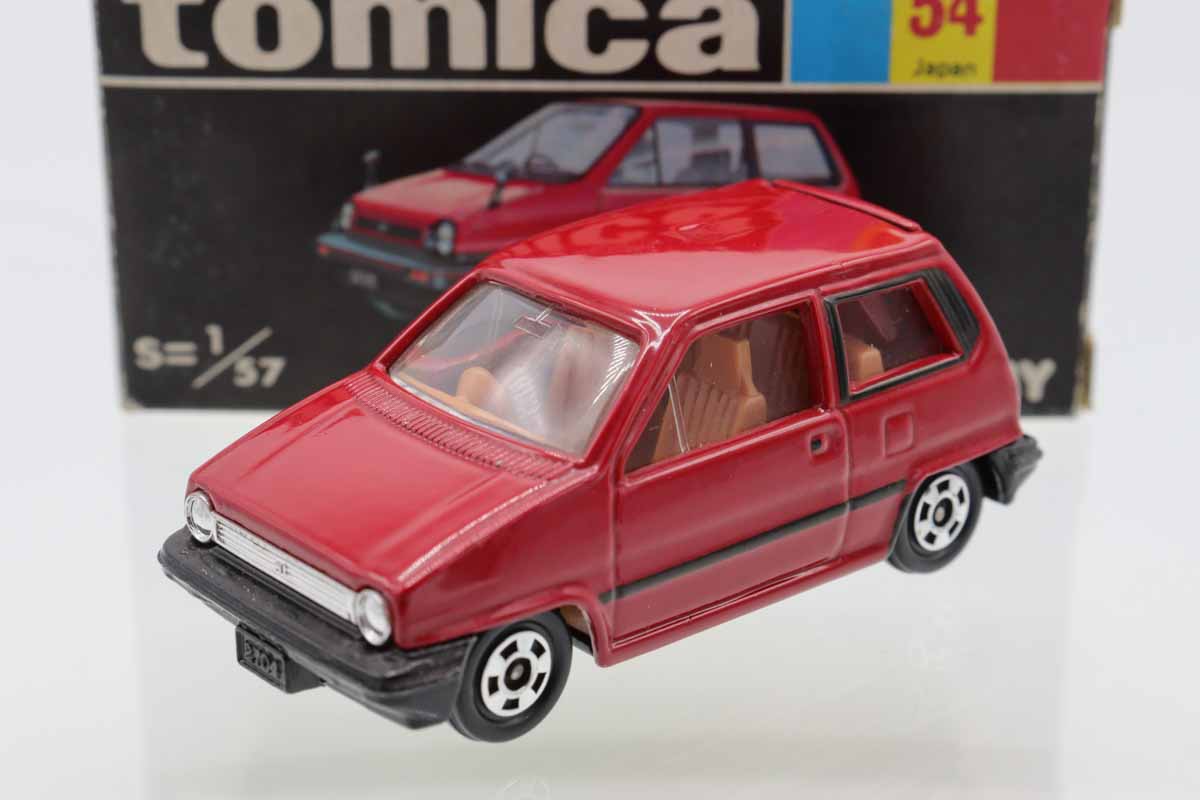 ミニカーショップ ケンボックス トミカ 黒箱☆54☆ホンダシティ(赤