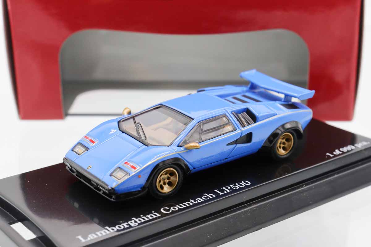 京商ランボルギーニカウンタックLP500S.ブルー1:18 ミニカーショップ ケンボックス 京商☆No.PS007B☆ランボルギーニ