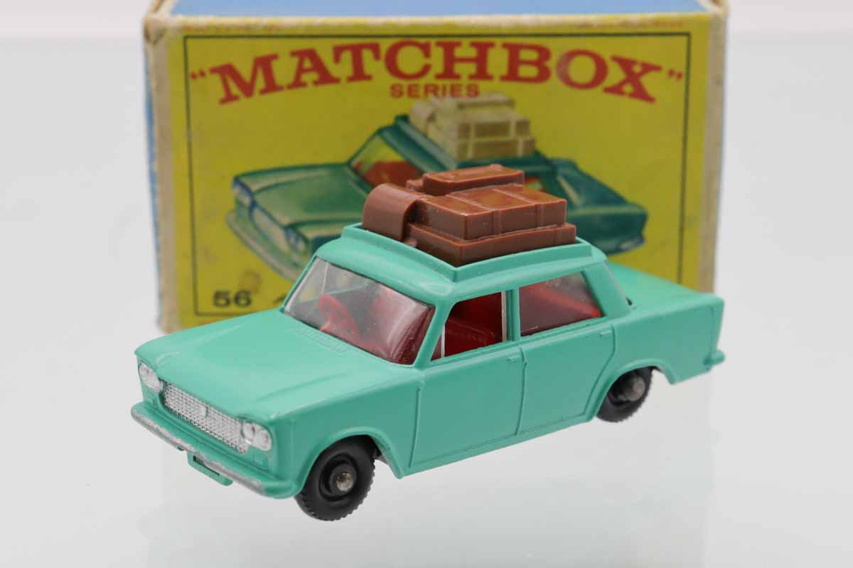 ミニカーショップ ケンボックス マッチボックス☆56☆Fiat 1500 (緑/濃