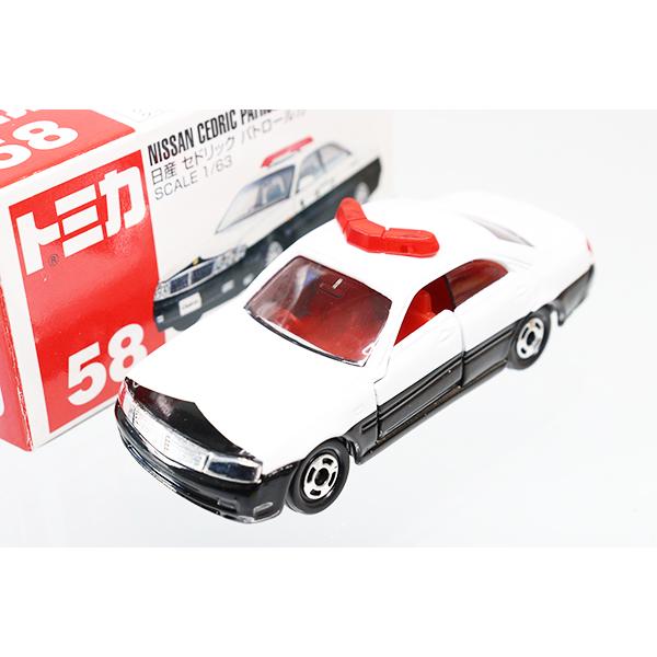 ミニカーショップ ケンボックス トミカ 赤箱☆58☆日産セドリック パトロールカーMinicar shop KENBOX TOMICA