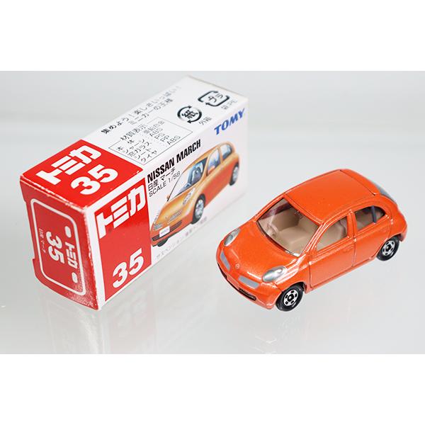 ミニカーショップ ケンボックス トミカ 赤箱☆35☆日産マーチMinicar shop KENBOX TOMICA